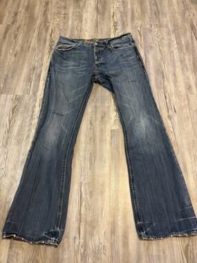 Fox Racing Jeans Men’s 32x31 Button Fly Bootcut Dark Wash Motocross Y2K